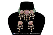Nakshi Jewelry Polki Necklace Diamond Necklace Beaded Necklace Tanzanite Necklace Diamond Jewelry Moissanite Necklace Bridal-SHABURIS